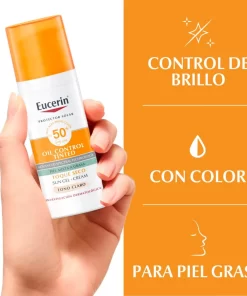 Eucerin Sun Facial FPS50 Seco Tono Claro x 50ML