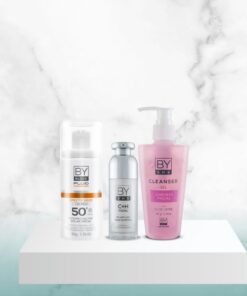 KIT By She Cleanser Gel x150Ml+By She C+H Facial x30Ml+By Block Fluid Toque Seco Fps50