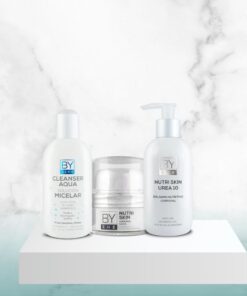 KIT By Derm Cleanser Aqua Micelar X250Ml+By She Nutri Skin x250Ml+By She Hydra Skin X50Grs