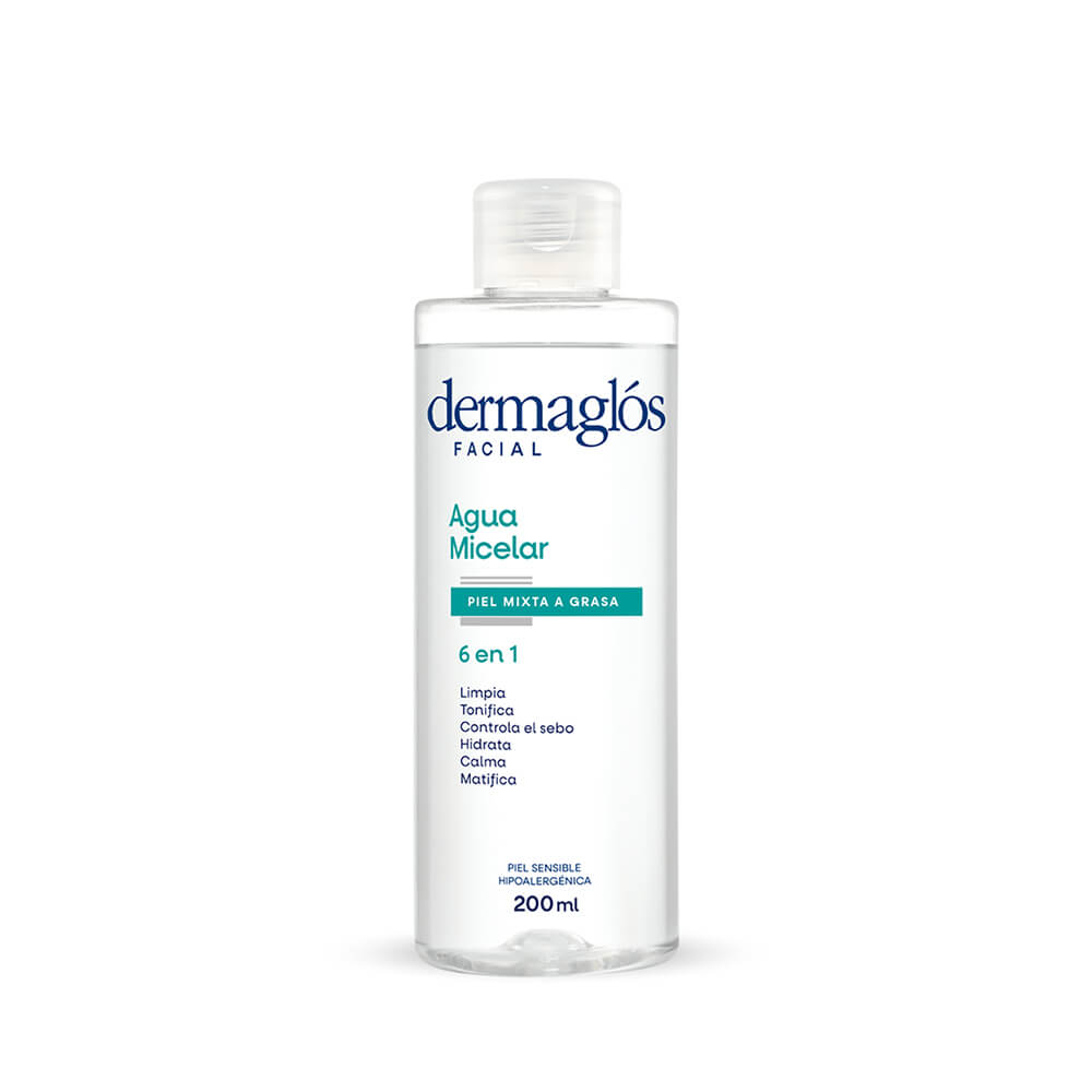 DERMAGLOS AGUA MICELAR PIEL MIXTA Y GRASA X 200ML