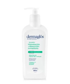 DERMAGLOS HIDRATACION+ABSORCION INMEDIATA EMULSION CORPORAL X 300ML