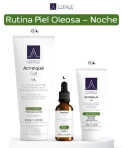 KIT CEPAGE PIEL OLEOSA/NOCHE (ACNEIQUE GEL+ACNEIQUE SERUM+ACNEIQUE CREMA GEL)
