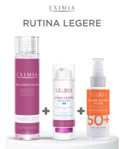 KIT EXIMIA RUTINA LEGERE (HYDRA LEGERE AQUA GEL+AQUA LEGERE MICELAR+SOLAIRE EXTREME FLUIDE X 50ML)