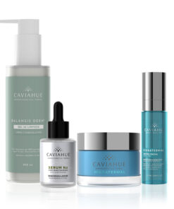 KIT RUTINA PIEL GRASA CAVIAHUE (ESP.LIMP.BALANSIS DERM+SERUM NZ+CR.HIDRATERMAL+BRUMA FACIAL)