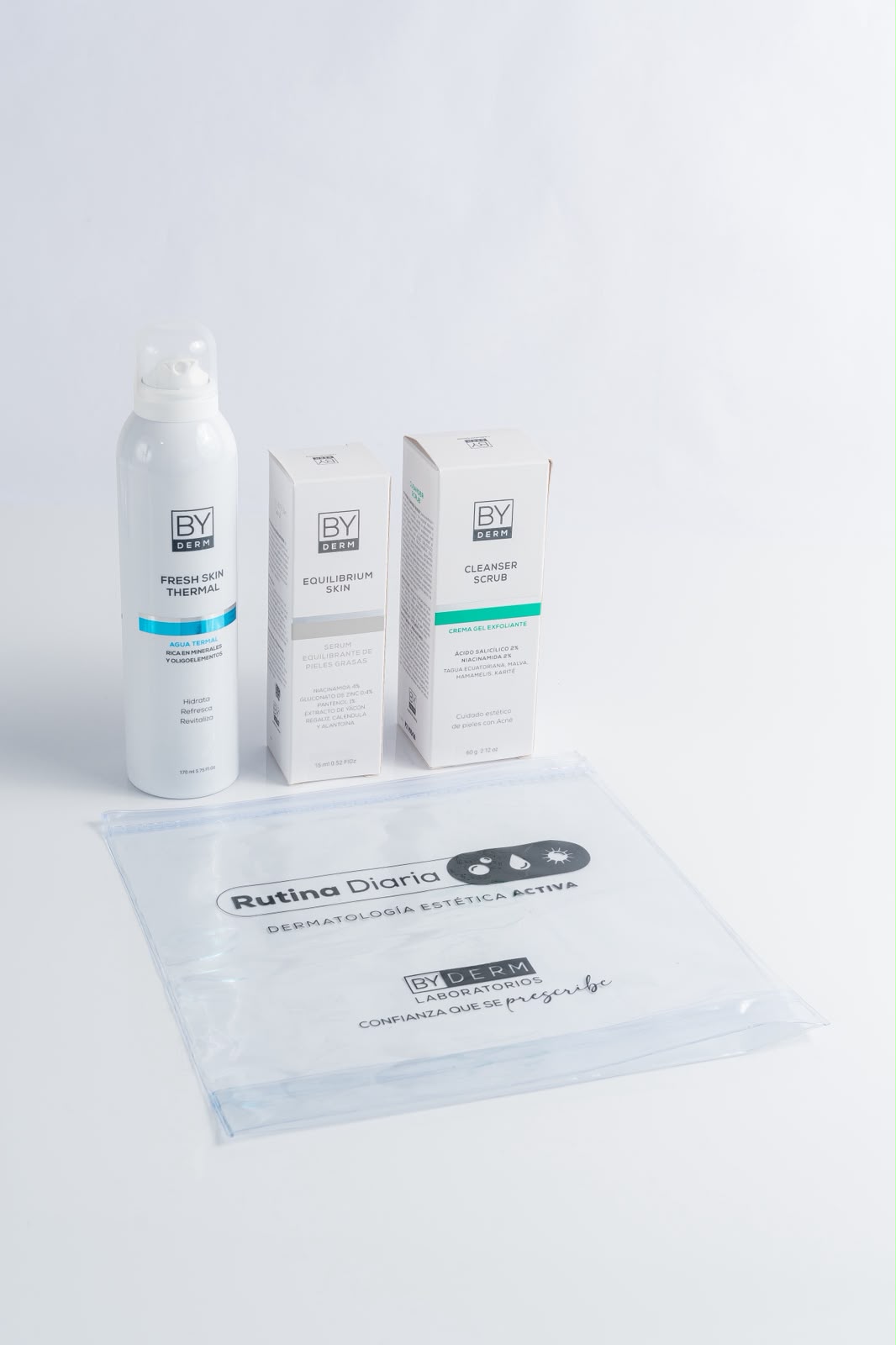 KIT BY DERM AGUA TERMAL EQUILIBRIUM SKIN CLEANSER SCRUB